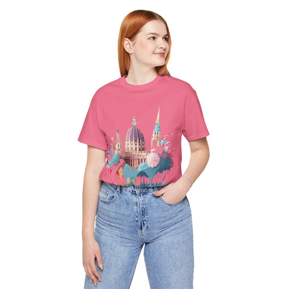 Natural Cotton Tee Shirt - Beautiful Places Collection - Vienna Printify