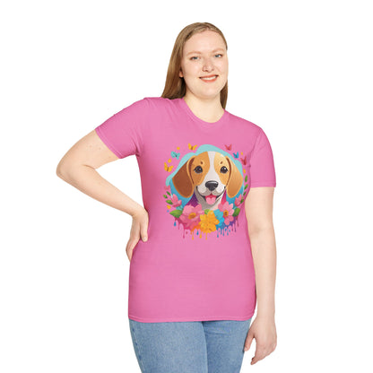 Dog Shirt Unisex Animal Tee Softstyle Cotton Comfort Everyday Wear