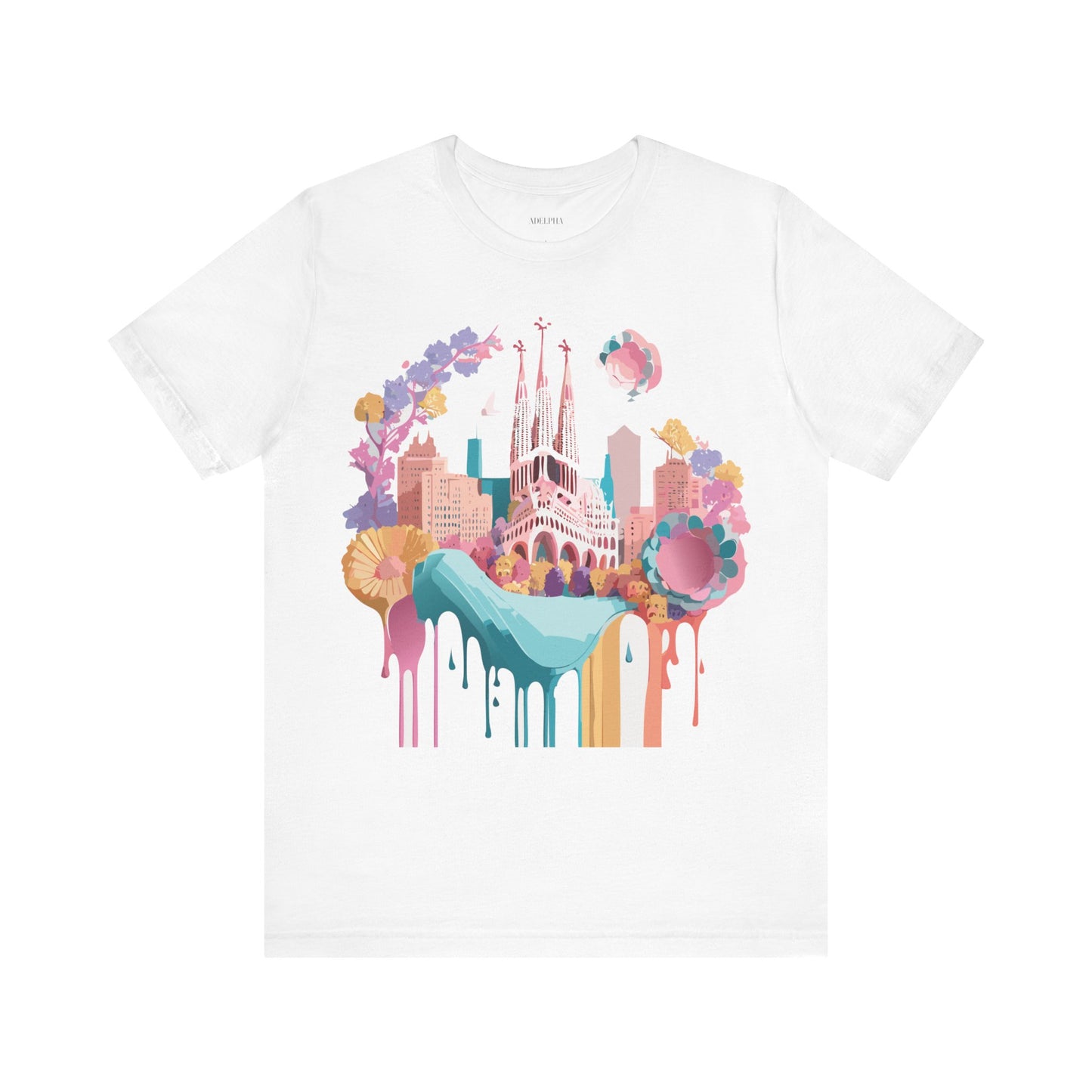 T-Shirt aus natürlicher Baumwolle – Kollektion „Beautiful Places“ – Barcelona