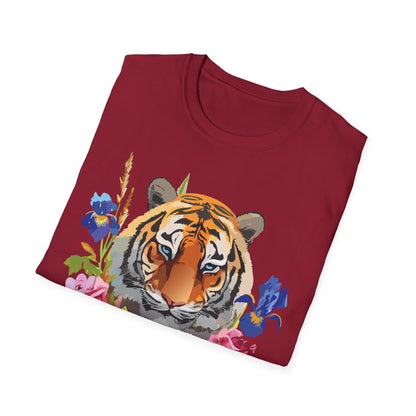 Unisex Tiger Shirt Softstyle Graphic Tee 100 Percent Cotton Apparel