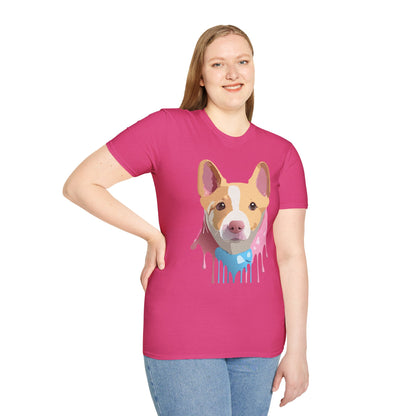 Dog Shirt Unisex Animal Print Tee Cotton T Shirt For Pet Lovers