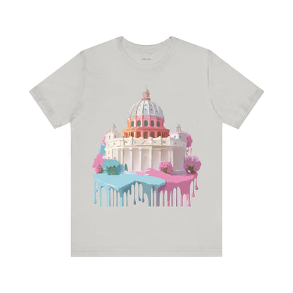 Natural Cotton Tee Shirt - Beautiful Places Collection - Rome Printify