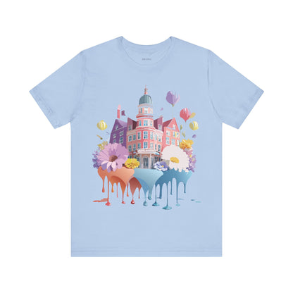 Natural Cotton Tee Shirt - Beautiful Places Collection - Amsterdam Printify