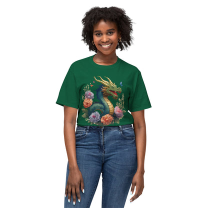 Dragon Art Print T Shirt Unisex HD Cotton Made In USA Full Color