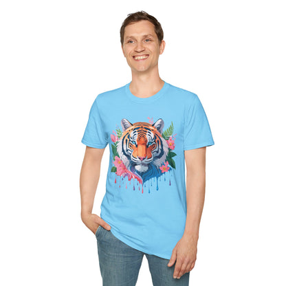 Tiger Shirt Unisex Animal Tee Softstyle Gildan 64000 Cotton Tee