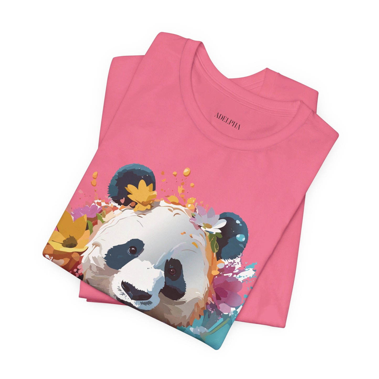 T-shirt en coton naturel avec panda