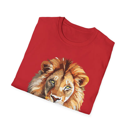 Lion Shirt Unisex Animal Tee Gildan Softstyle 64000 100 Percent Ring Spun Cotton