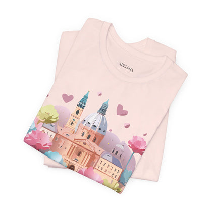 Natural Cotton Tee Shirt - Beautiful Places Collection - Prague Printify
