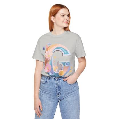 Natural Cotton Tee Shirt - Letters Collection - G Printify