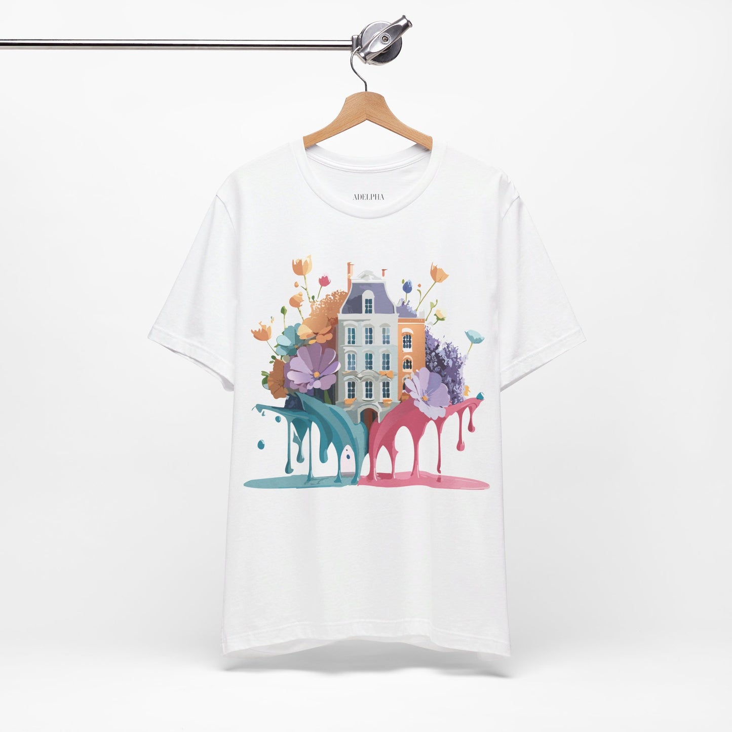 Natural Cotton Tee Shirt - Beautiful Places Collection - Amsterdam