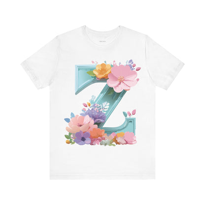 Natural Cotton Tee Shirt - Letters Collection - Z Printify