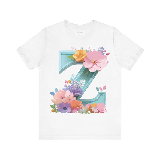 T-shirt en coton naturel - Collection Lettres - Z