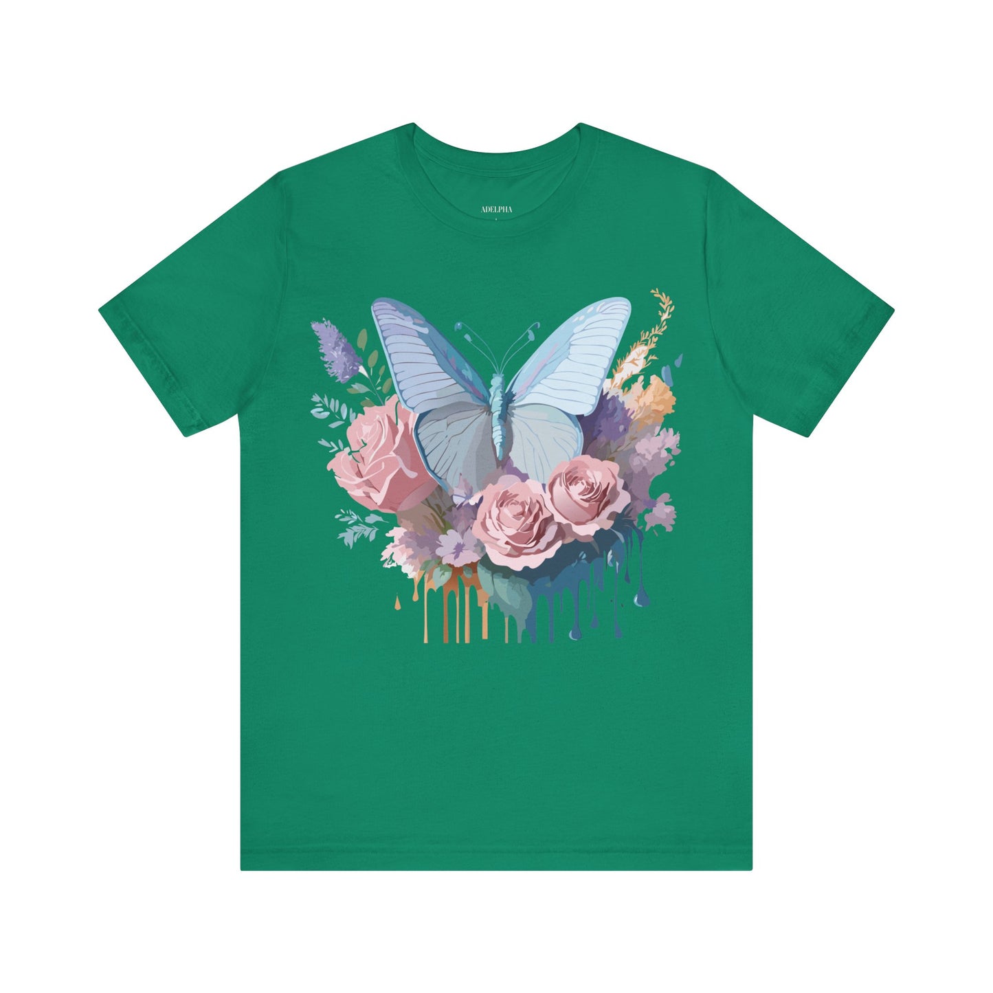 T-shirt en coton naturel avec papillon