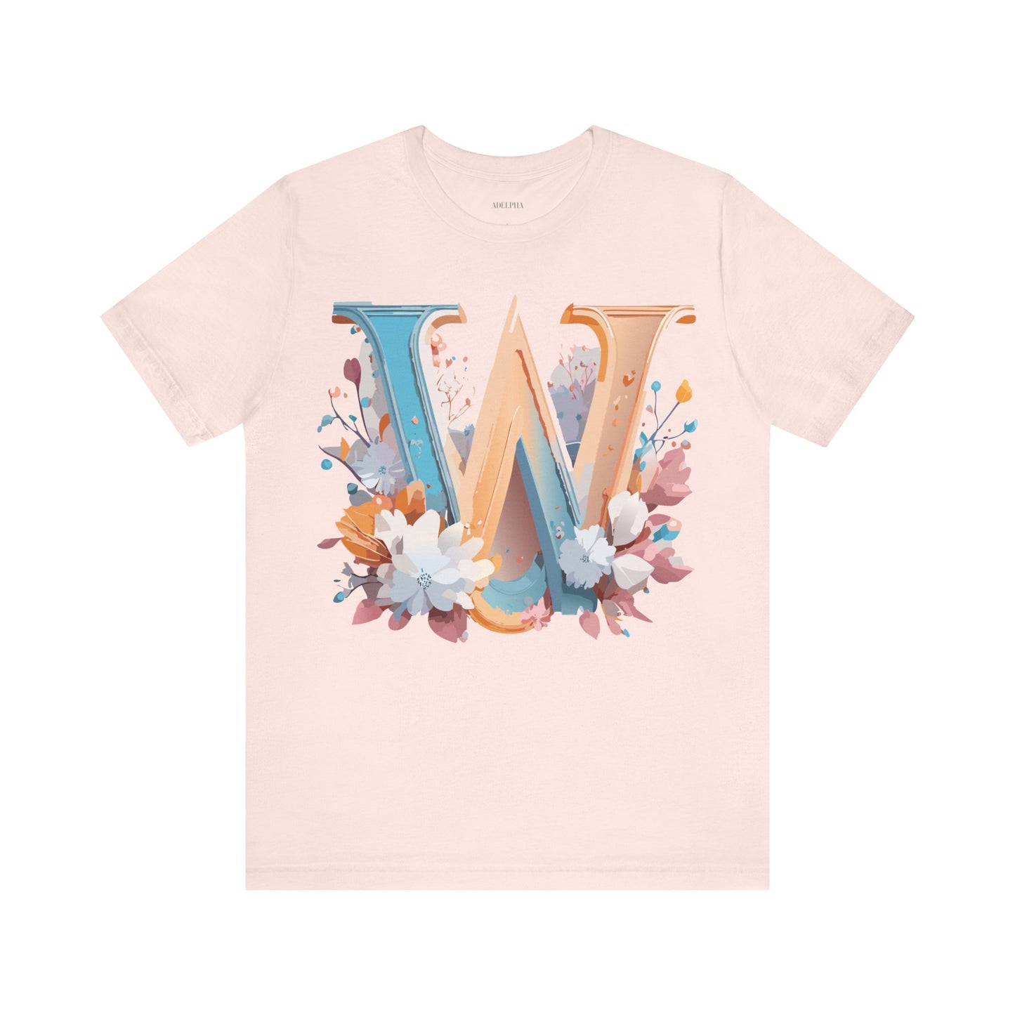 Natural Cotton Tee Shirt - Letters Collection - W