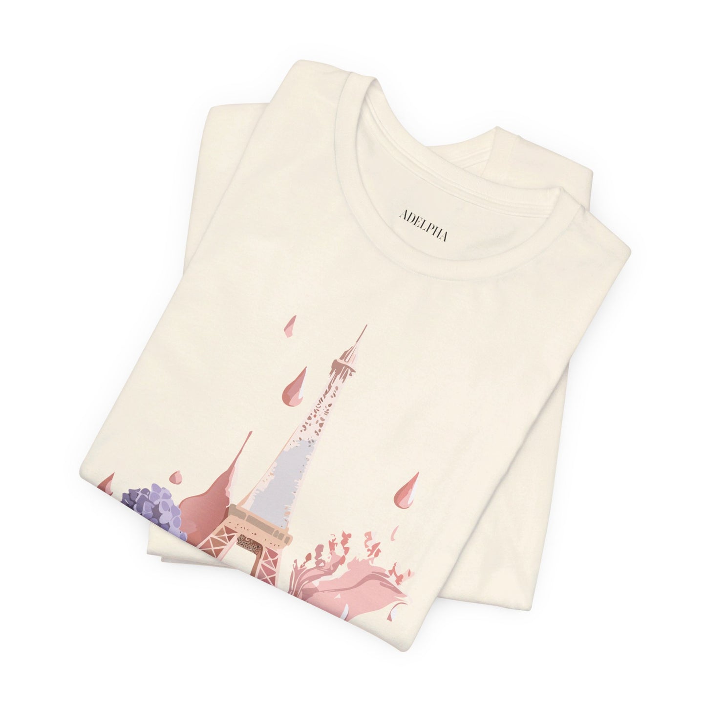 Natural Cotton Tee Shirt - Beautiful Places Collection - Paris