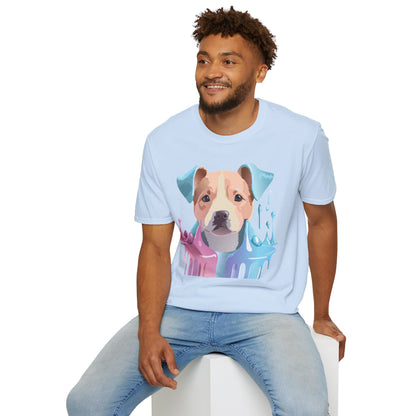 Dog Shirt Unisex Animal Tee Softstyle Gildan 64000 Cotton Tee