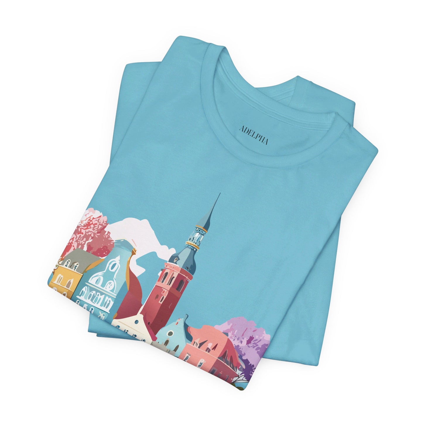 Natural Cotton Tee Shirt - Beautiful Places Collection - Warnemünde and Rostock - Germany