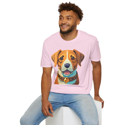 Dog Shirt Unisex Animal Tee Gildan Softstyle 64000 Cotton Tee