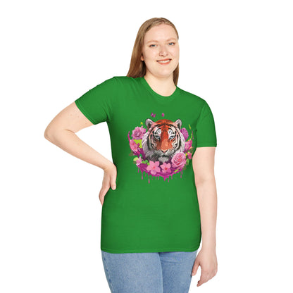 Tiger Shirt Unisex Tee Gildan Softstyle 64000 Ring Spun Cotton