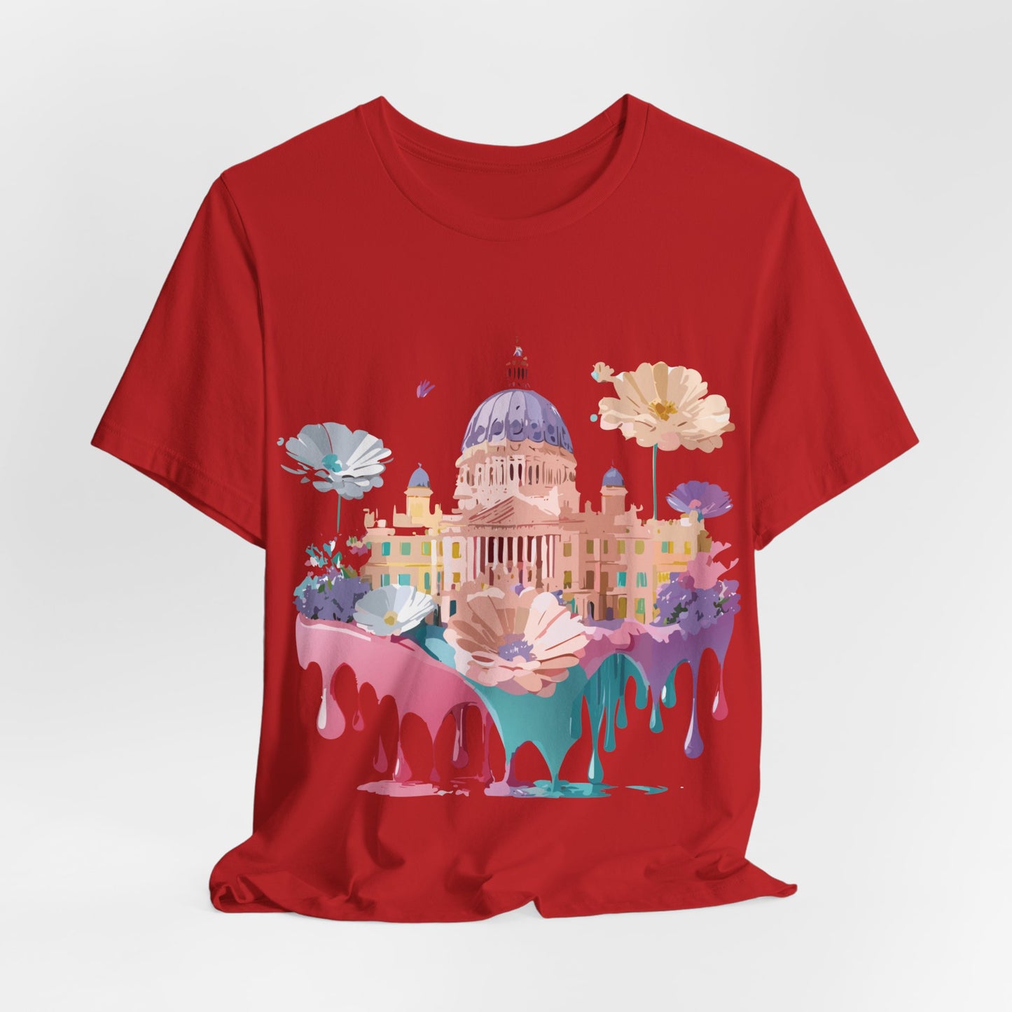 Natural Cotton Tee Shirt - Beautiful Places Collection - Madrid