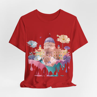 Natural Cotton Tee Shirt - Beautiful Places Collection - Madrid Printify