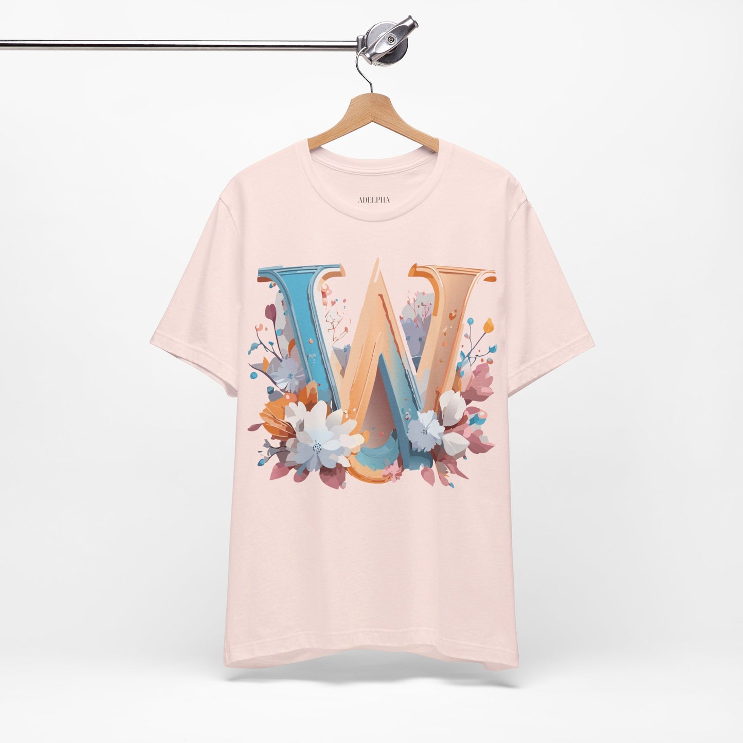 Natural Cotton Tee Shirt - Letters Collection - W