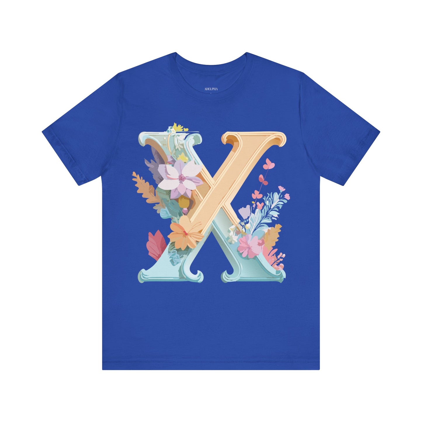 Natural Cotton Tee Shirt - Letters Collection - X