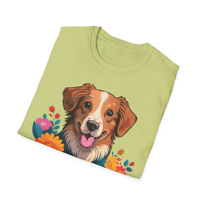 Dog Shirt Unisex Animal Tee Short Sleeve Gildan Softstyle 64000 Cotton Tee