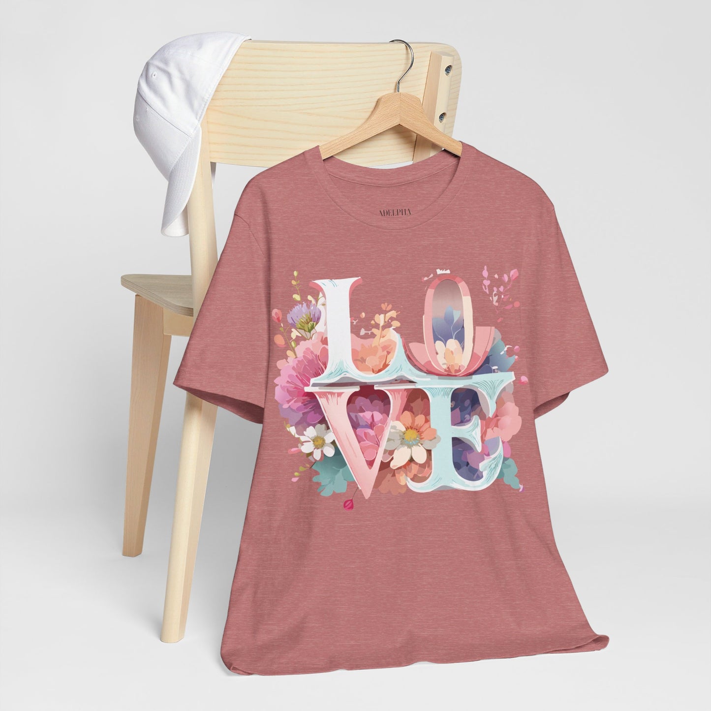 T-Shirt aus natürlicher Baumwolle – Love Story-Kollektion