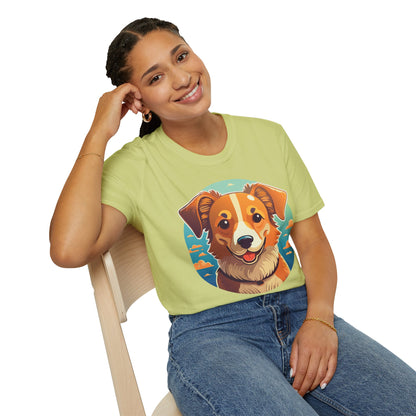 Dog Shirt Unisex Animal Tee One Hundred Percent Cotton Softstyle Gildan 64000