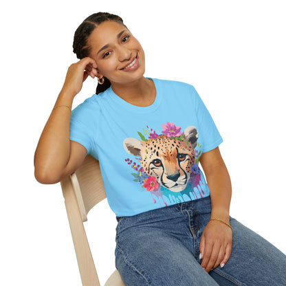 Cheetah Print Unisex Softstyle T Shirt Gildan 64000 Tee For Everyday Comfort