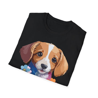 Unisex Dog Shirt Animal Graphic Tee Soft Cotton Gildan 64000