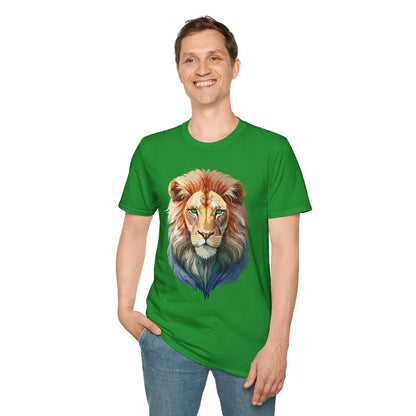 Lion Shirt Unisex Animal Tee Gildan Softstyle 64000 Cotton Tee