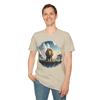 Lion Shirt Unisex Animal Tee Gildan Softstyle 64000 One Hundred Percent Cotton