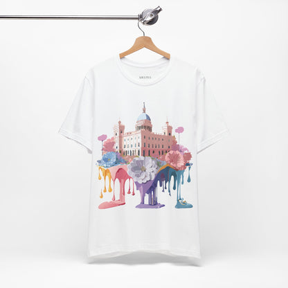 Natural Cotton Tee Shirt - Beautiful Places Collection - Madrid Printify