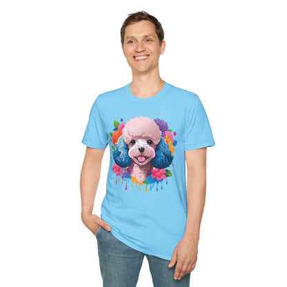 Unisex Dog Shirt Softstyle Tee 100 Percent Cotton Animal Print