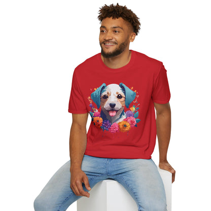 Dog Shirt Unisex Animal Tee Softstyle 64000 Gildan RingSpun Cotton
