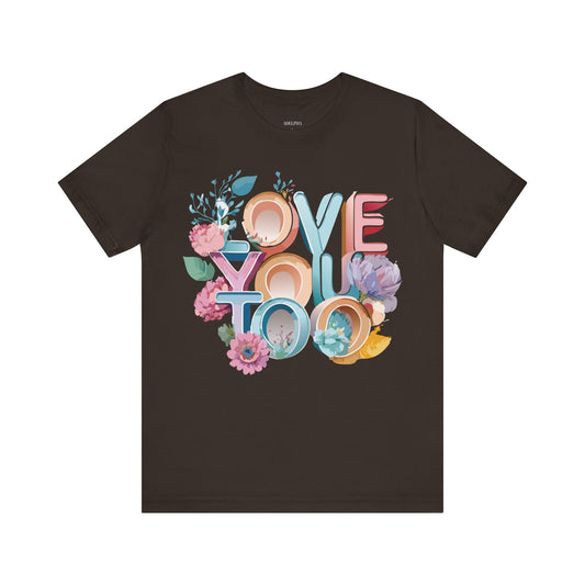 T-Shirt aus natürlicher Baumwolle – Love Story Collection