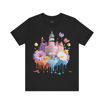 Natural Cotton Tee Shirt - Beautiful Places Collection - Amsterdam Printify