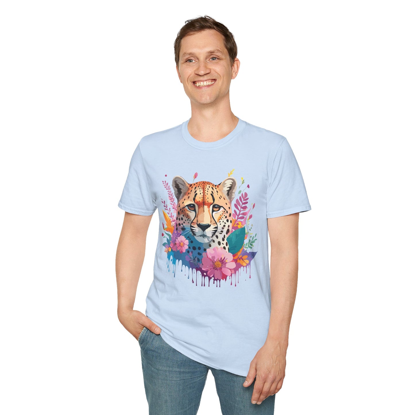 Cheetah Shirt, Shirt with Cheetah, Cheetah Tee, Shirt with Animals