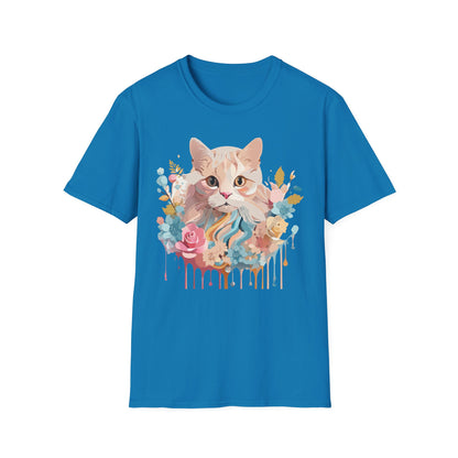 Unisex Cat Shirt Kitten Tee Cat Lover Tee Softstyle 64000 Gildan