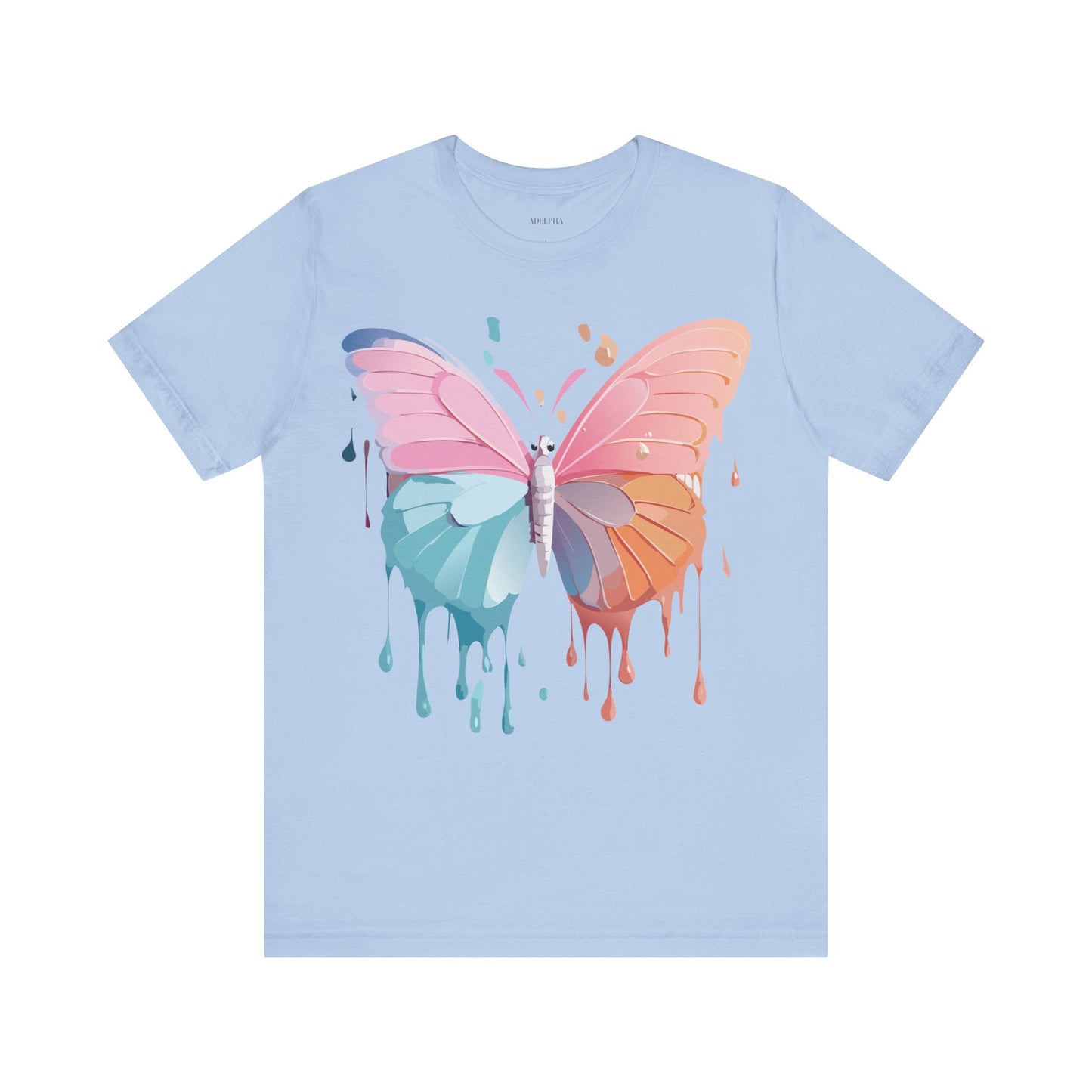 T-Shirt aus natürlicher Baumwolle mit Schmetterling