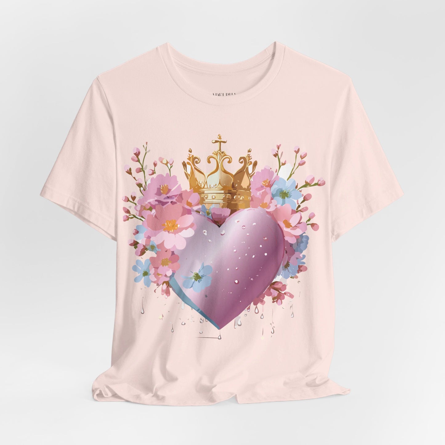 T-Shirt aus natürlicher Baumwolle – Love Story-Kollektion