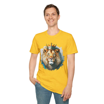 Lion Shirt Unisex Animal Tee Softstyle 64000 100 Percent Ring Spun Cotton