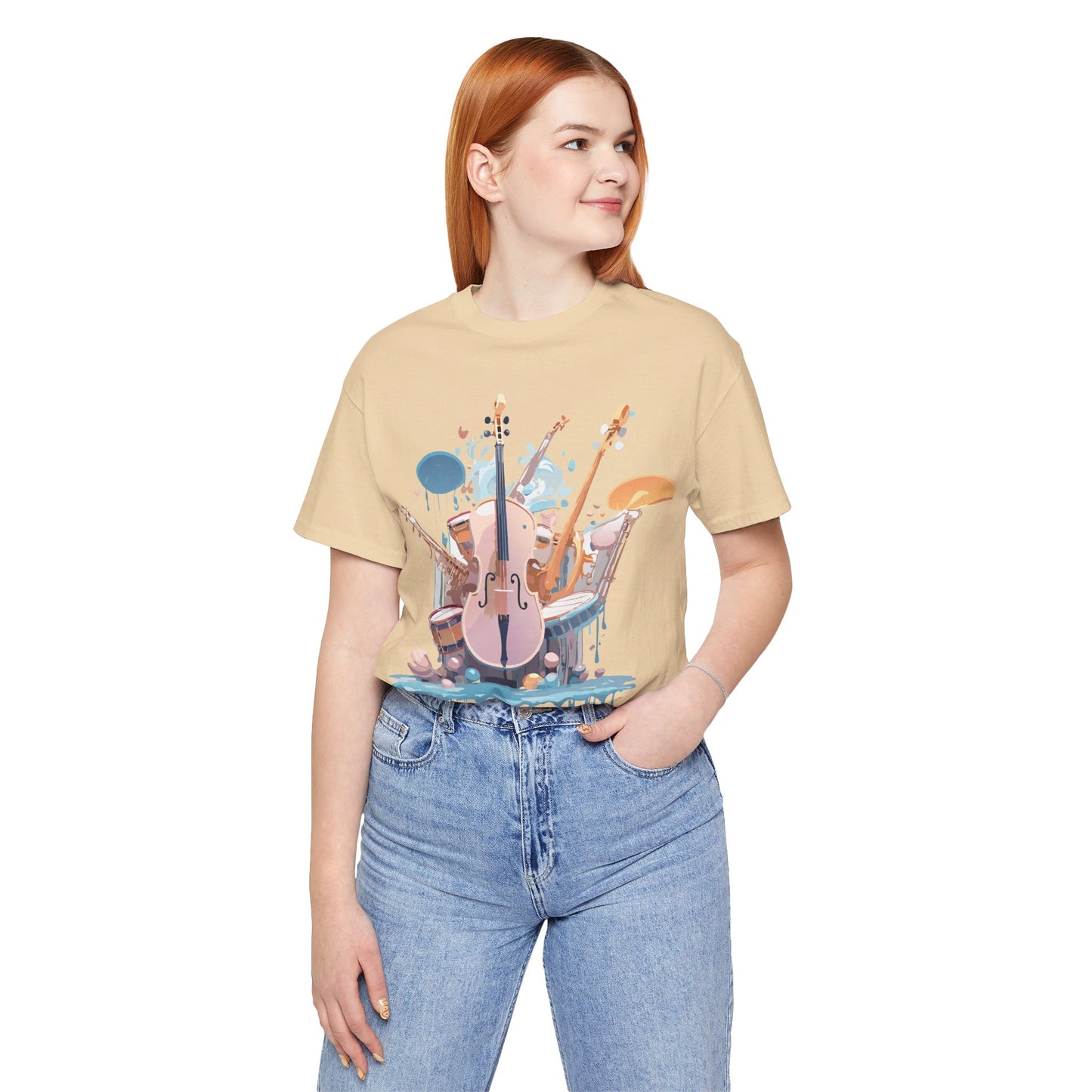 Natural Cotton Tee Shirt - Music collection