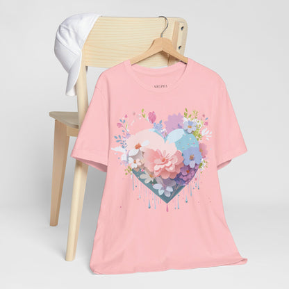 Natural Cotton Tee Shirt - Love story Collection Printify