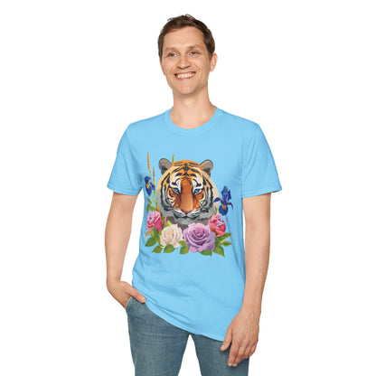 Unisex Tiger Shirt Softstyle Graphic Tee 100 Percent Cotton Apparel
