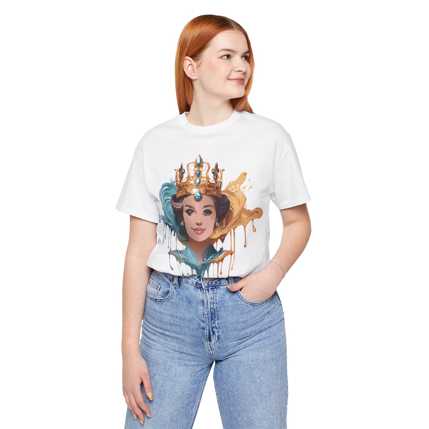 T-Shirt aus natürlicher Baumwolle – Queen Collection