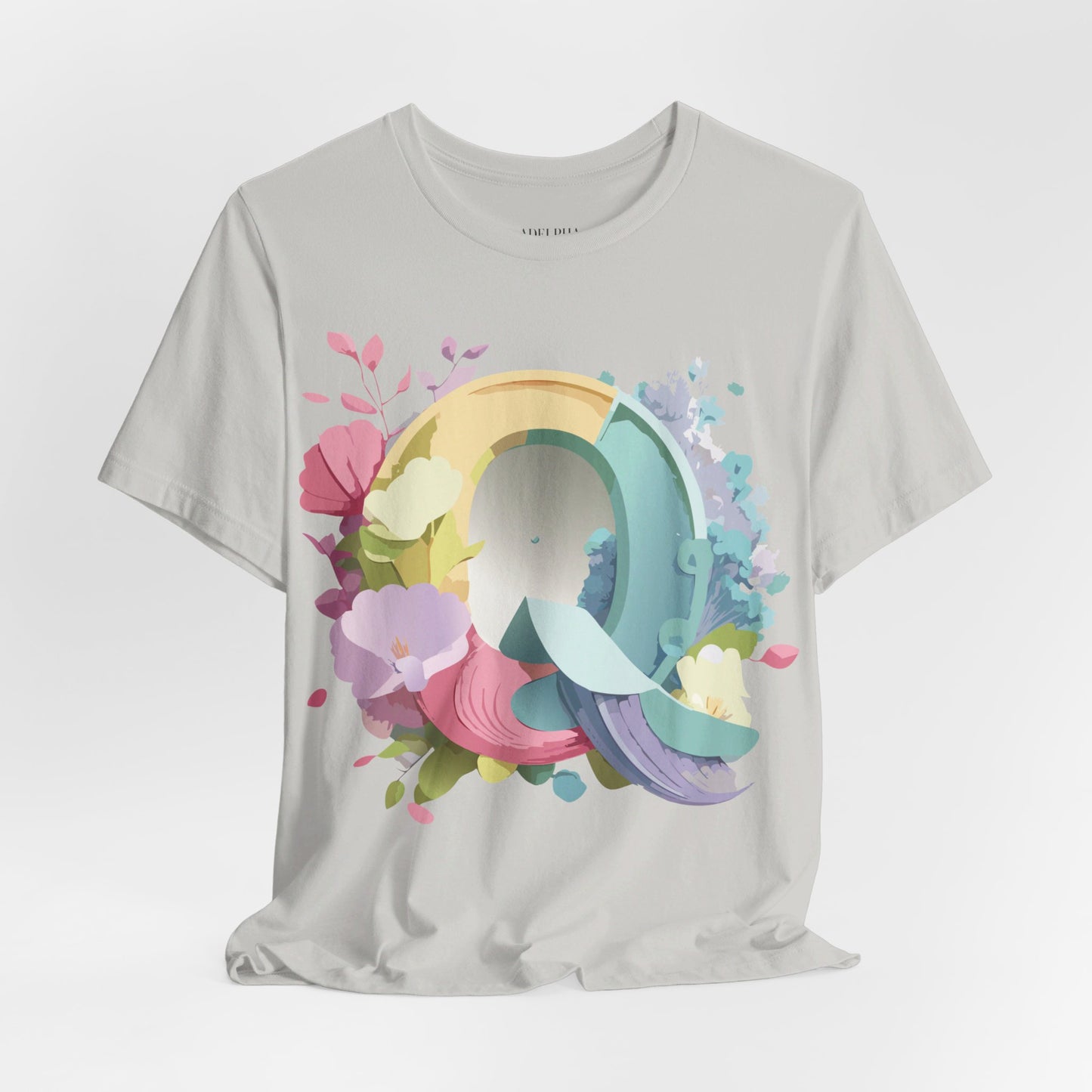 T-shirt en coton naturel - Collection Lettres - Q