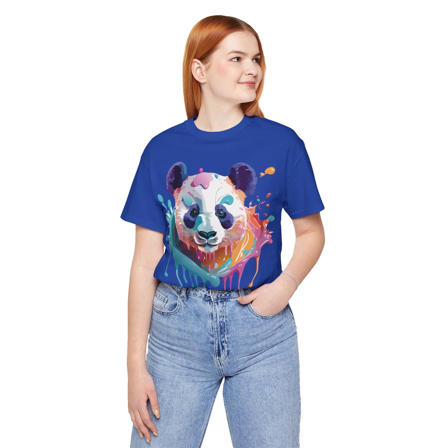 T-shirt en coton naturel avec panda